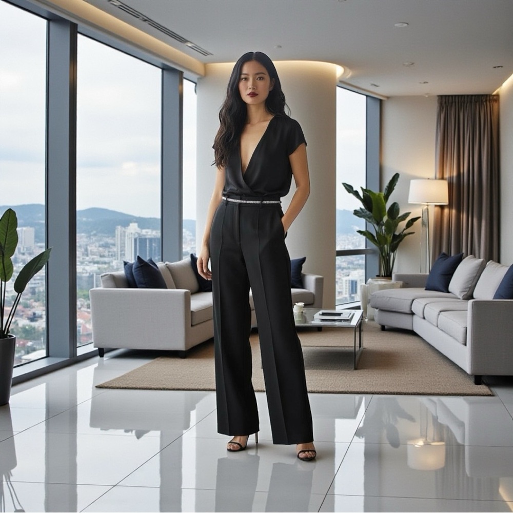 ALAIA Paris High-Waist Wool Trousers Size 38 $1430